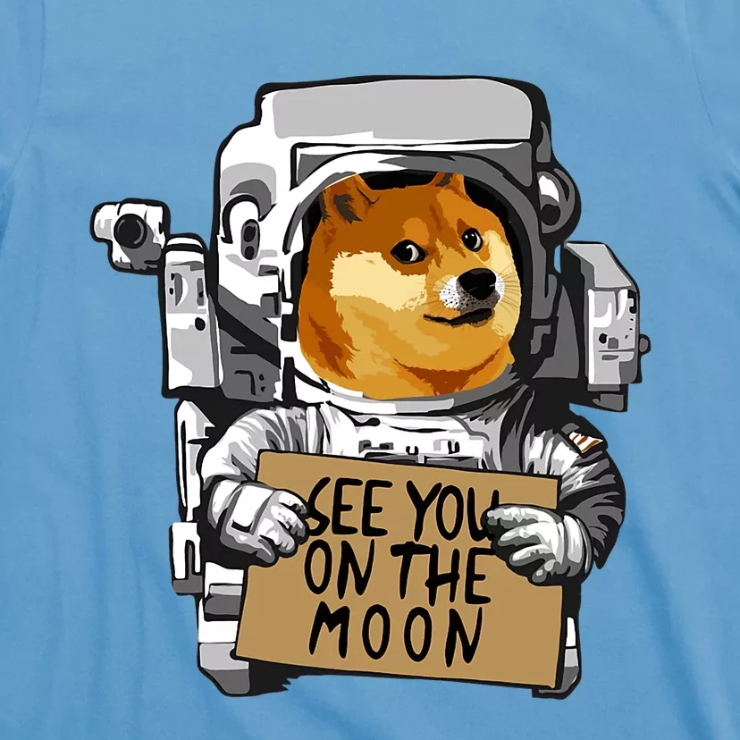 See You On The Moon Dogecoin Doge Holder Crypto Currency Meme T-Shirt