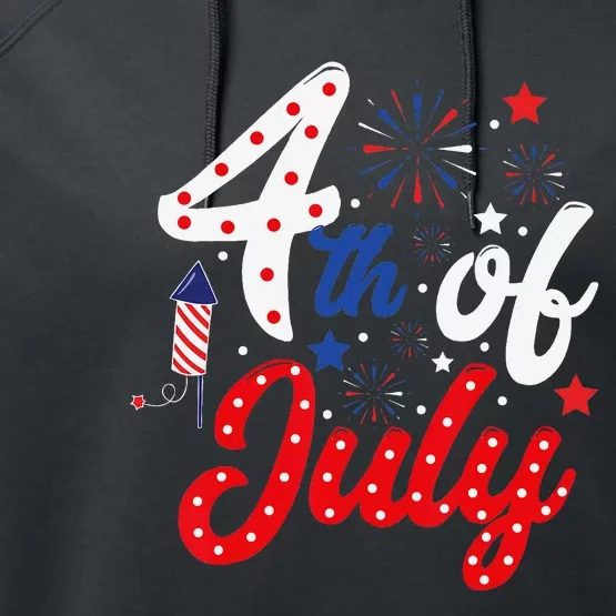 Show Your Patriotism 4Th July America Independence Day Performance Fleece Hoodie