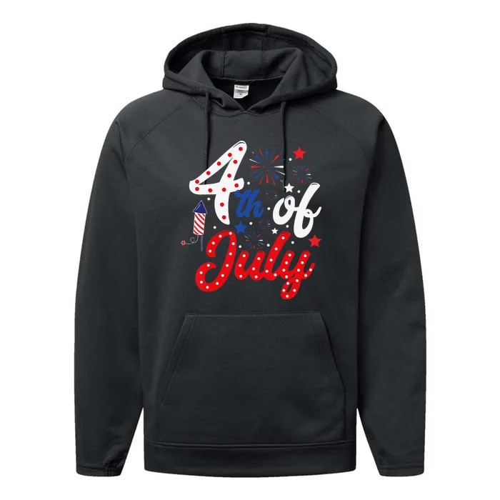 Show Your Patriotism 4Th July America Independence Day Performance Fleece Hoodie