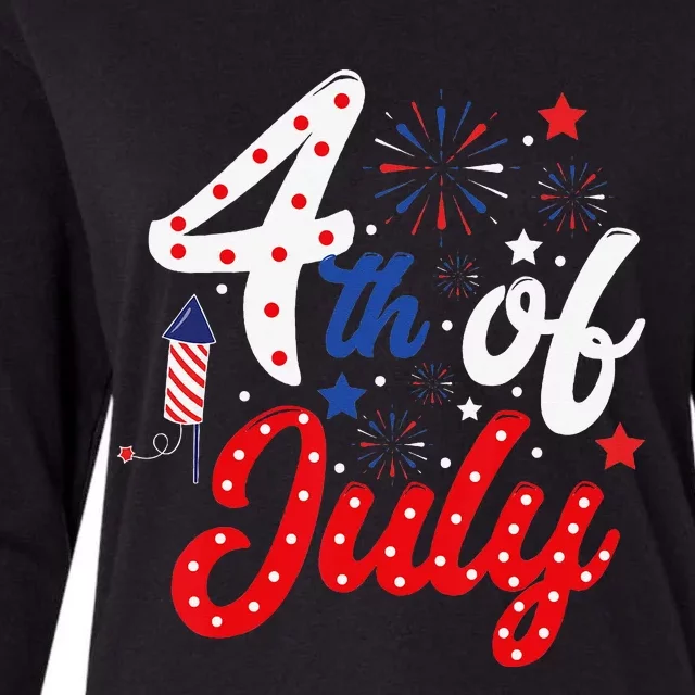 Show Your Patriotism 4Th July America Independence Day Womens Cotton Relaxed Long Sleeve T-Shirt