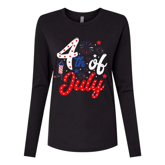 Show Your Patriotism 4Th July America Independence Day Womens Cotton Relaxed Long Sleeve T-Shirt