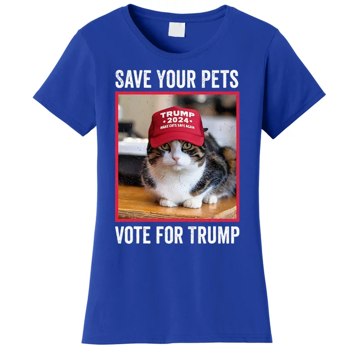 Save Your Pets Vote For Trump Us Election Women's T-Shirt