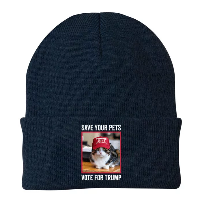 Save Your Pets Vote For Trump Us Election Knit Cap Winter Beanie