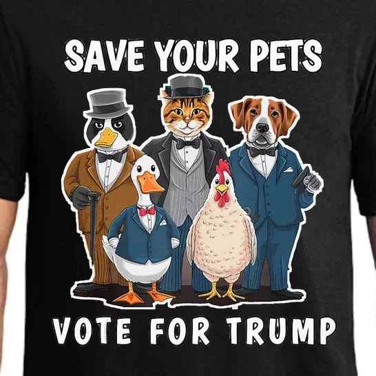 Save Your Pets And Vote For Trump Pajama Set