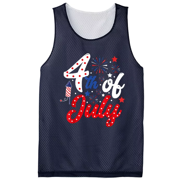 Show Your Patriotism 4Th July America Independence Day Mesh Reversible Basketball Jersey Tank