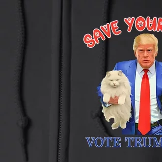 Save Your Pets Vote For Trump Us Election Full Zip Hoodie