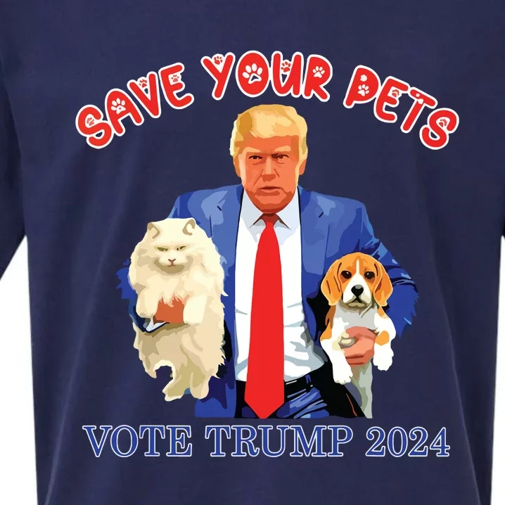 Save Your Pets Vote For Trump Us Election Funny Quote Vote Sueded Cloud Jersey T-Shirt