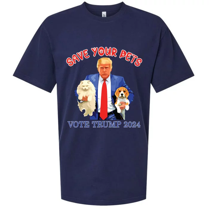 Save Your Pets Vote For Trump Us Election Funny Quote Vote Sueded Cloud Jersey T-Shirt