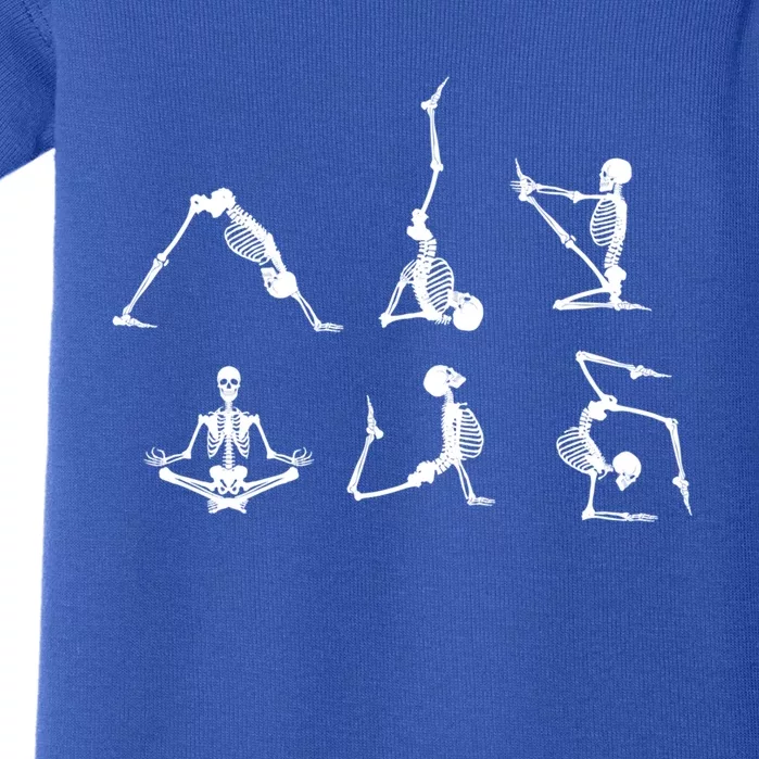 Skeleton Yoga Poses Yoga Lover Gift Baby Bodysuit