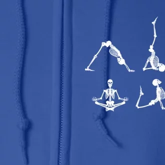 Skeleton Yoga Poses Yoga Lover Gift Full Zip Hoodie