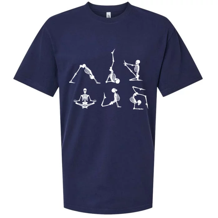 Skeleton Yoga Poses Yoga Lover Gift Sueded Cloud Jersey T-Shirt