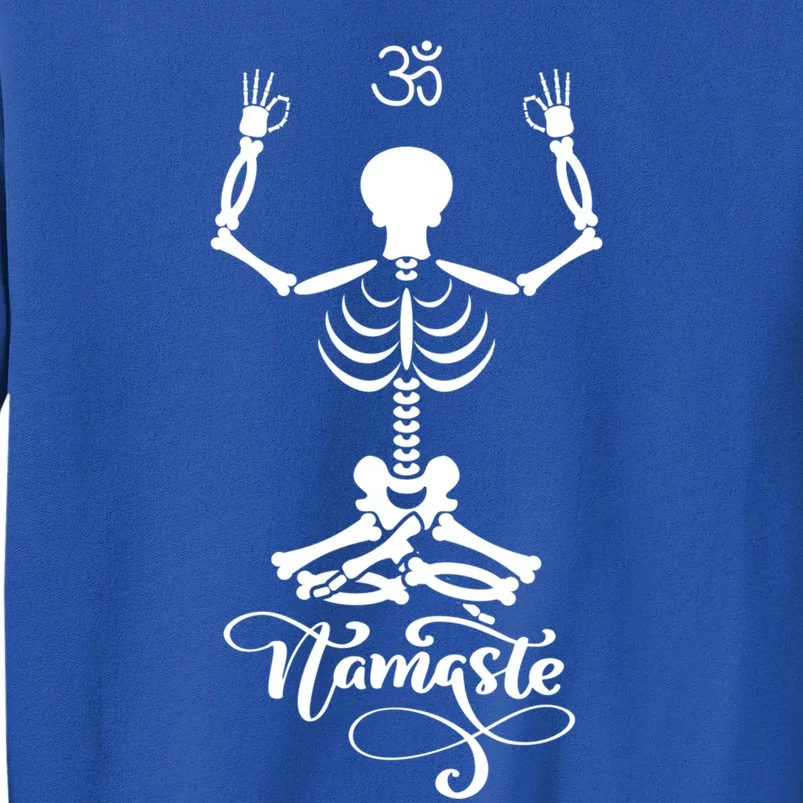 Skeleton Yogi Practicing Lotus Yoga Pose Namaste Gift Tall Sweatshirt