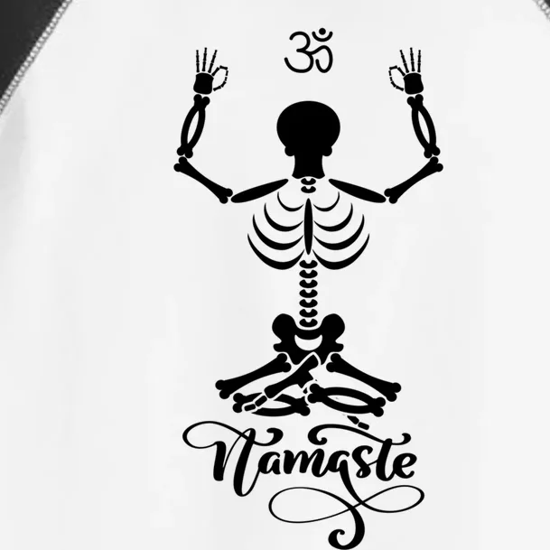 Skeleton Yogi Practicing Lotus Yoga Pose Namaste Gift Toddler Fine Jersey T-Shirt