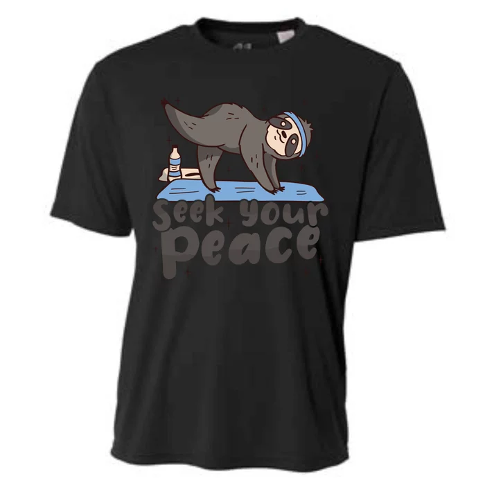 Seek Your Peace Yoga Instructor Meditation Yoga Gift Cooling Performance Crew T-Shirt