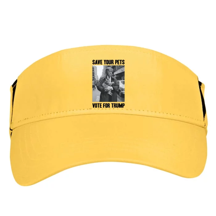 Save Your Pets Vote For Trump Us Election Funny Quote Vote Adult Drive Performance Visor