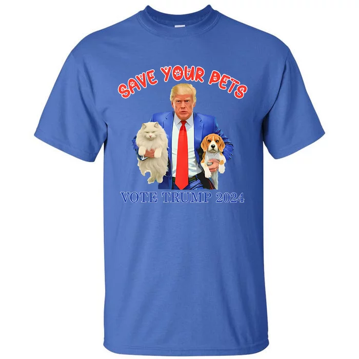 Save Your Pets Vote For Trump Us Election Tall T-Shirt