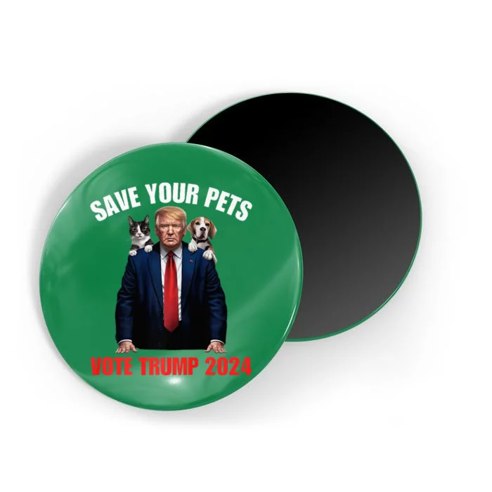 Save Your Pets Vote For Trump Us Election Magnet