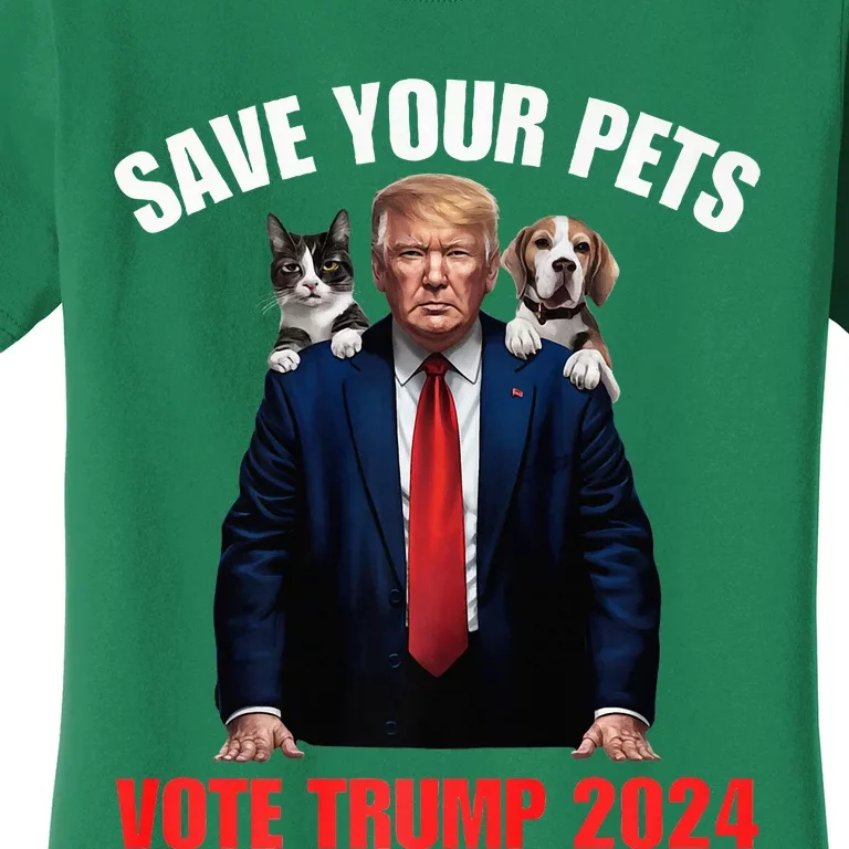 Save Your Pets Vote For Trump Us Election Women's T-Shirt