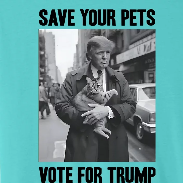 Save Your Pets Vote For Trump Us Election Funny Quote Vote ChromaSoft Performance T-Shirt