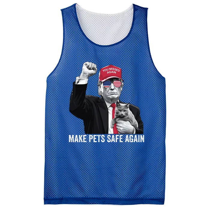 Save Your Pets Vote For Trump Us You Missed Again Mesh Reversible Basketball Jersey Tank