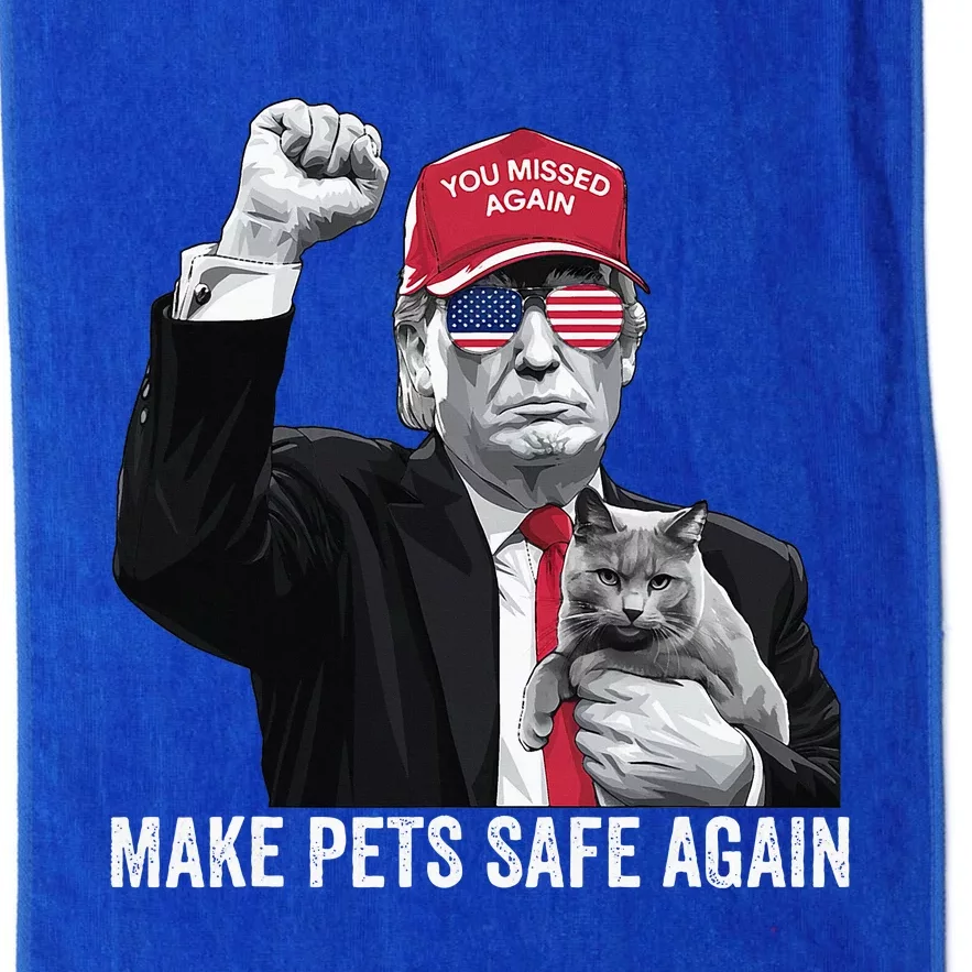 Save Your Pets Vote For Trump Us You Missed Again Platinum Collection Golf Towel