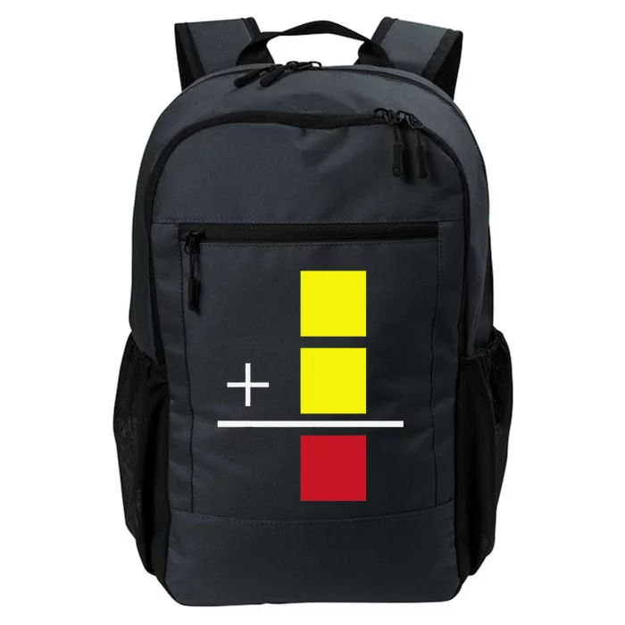 Soccer Yellow Red Card Referee Funny Sports Lovers Gifts Daily Commute Backpack