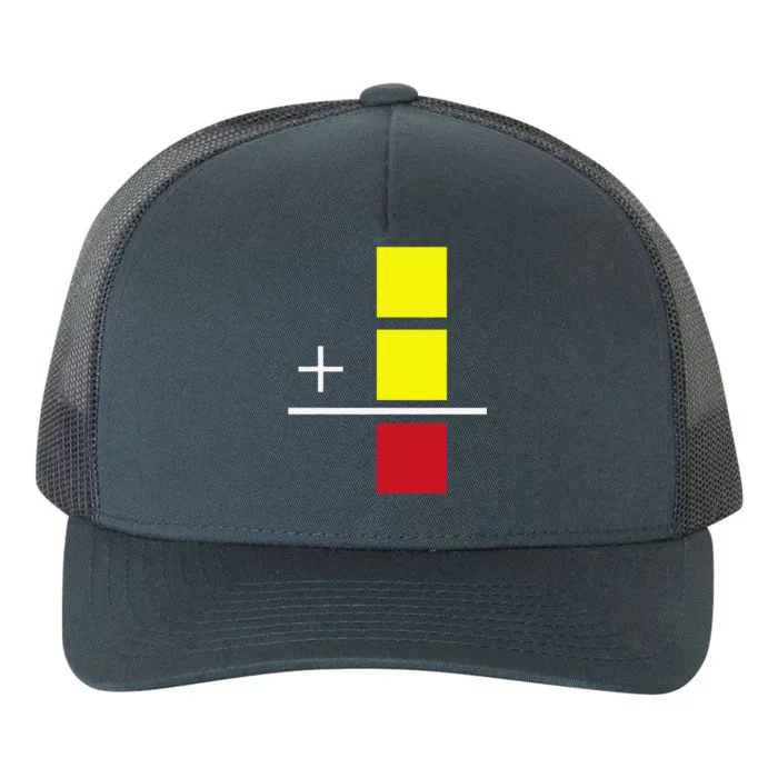 Soccer Yellow Red Card Referee Funny Sports Lovers Gifts Yupoong Adult 5-Panel Trucker Hat