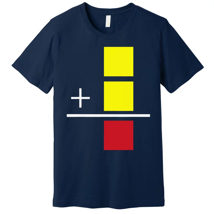 Soccer Yellow Red Card Referee Funny Sports Lovers Gifts Premium T-Shirt