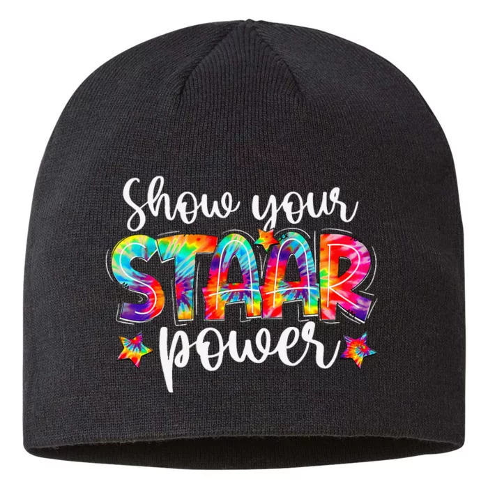 Show Your Staar Power Teacher Testing Exam Test Day 8 1/2in Sustainable Knit Beanie