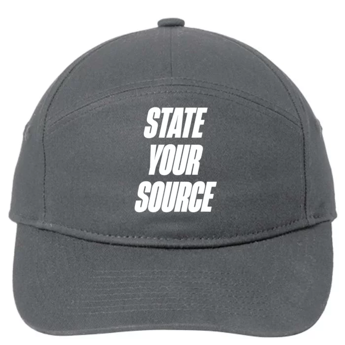 State Your Source 7-Panel Snapback Hat