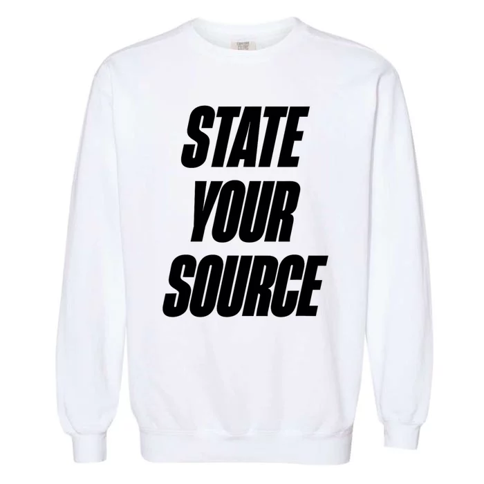 State Your Source Garment-Dyed Sweatshirt