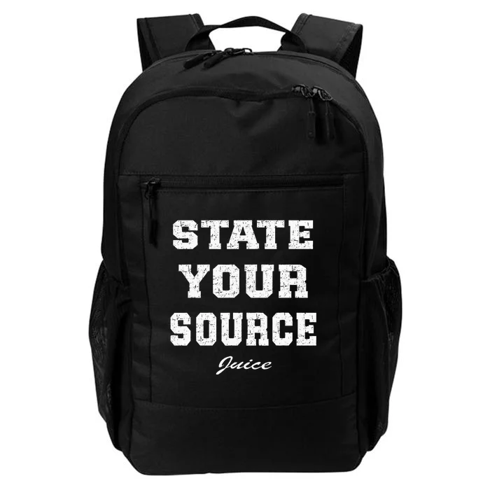 State Your Source Juice Vintage Daily Commute Backpack