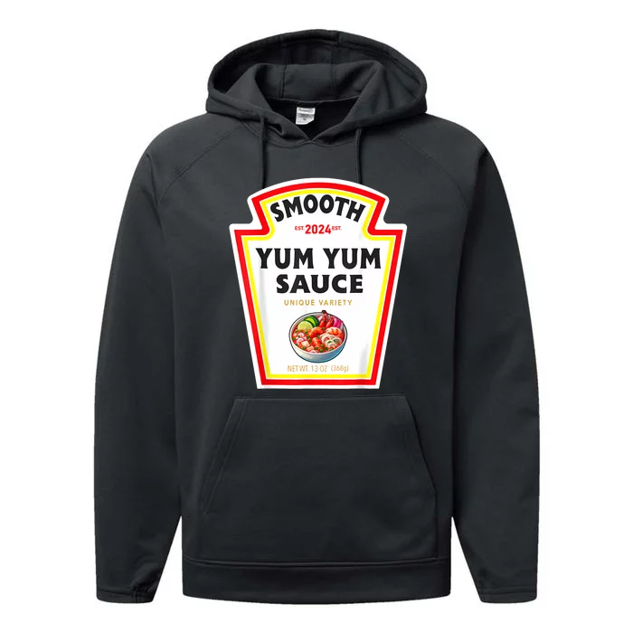 Smooth Yumyum Sauce Halloween 2024 Couples Costume Performance Fleece Hoodie