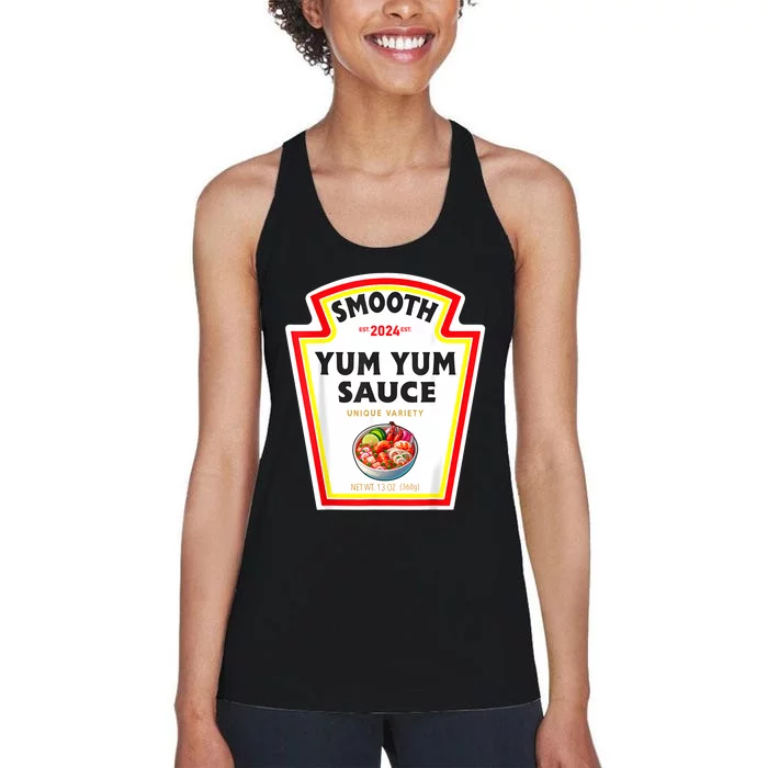 Smooth Yumyum Sauce Halloween 2024 Couples Costume Women's Racerback Tank