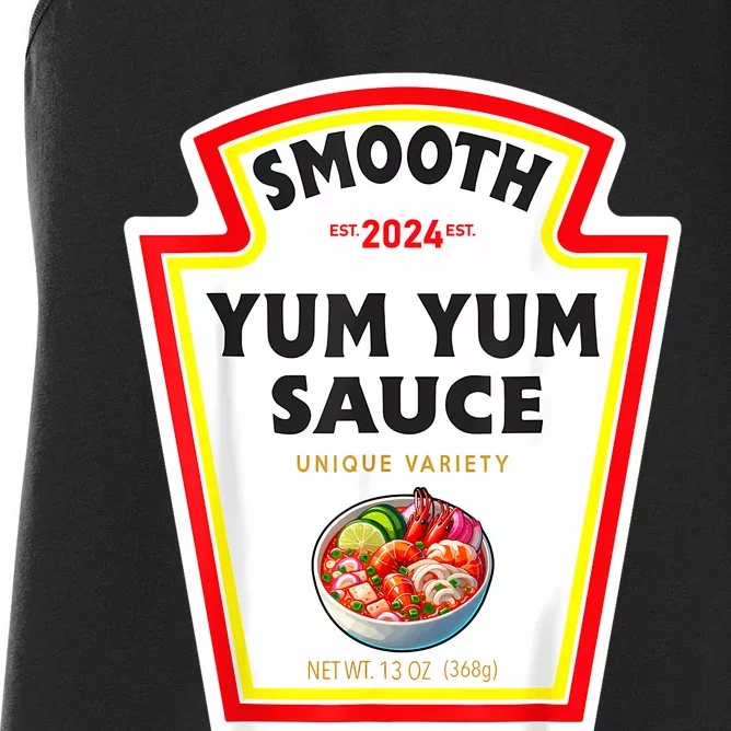 Smooth Yumyum Sauce Halloween 2024 Couples Costume Women's Racerback Tank