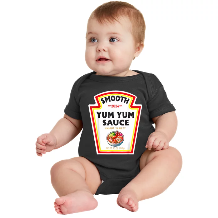 Smooth Yumyum Sauce Halloween 2024 Couples Costume Baby Bodysuit