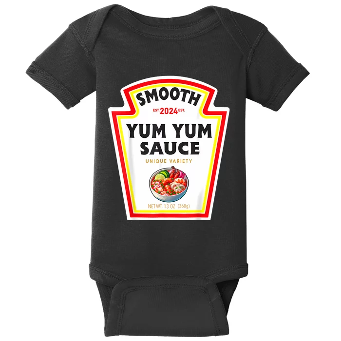 Smooth Yumyum Sauce Halloween 2024 Couples Costume Baby Bodysuit