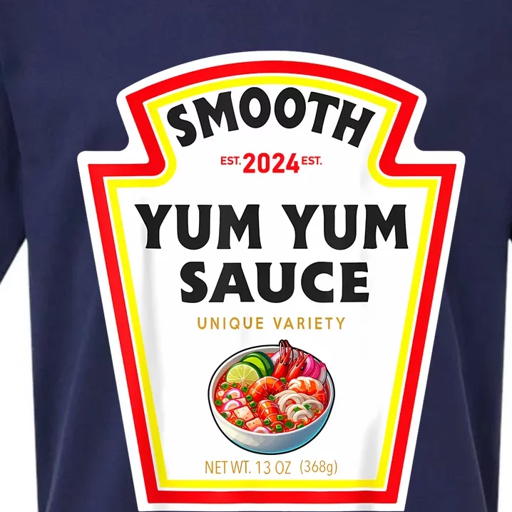 Smooth Yumyum Sauce Halloween 2024 Couples Costume Sueded Cloud Jersey T-Shirt