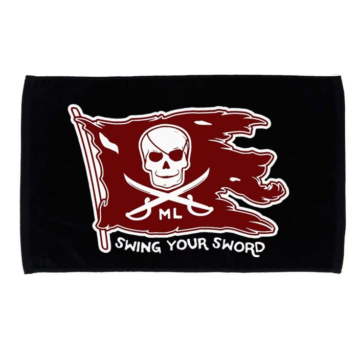 Swing Your Sword Pirate Flag Mississippi Helmet Tribute Microfiber Hand Towel