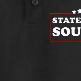 State Your Source Funny Dry Zone Grid Performance Polo