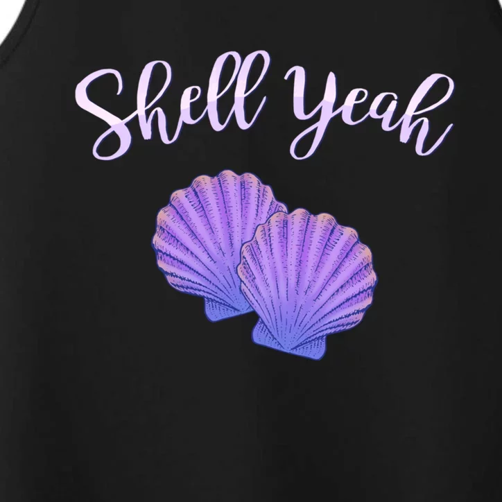 Shell Yeah Summer Vacation Beach Cute Gift Performance Tank