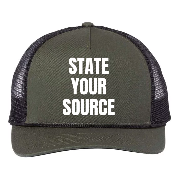 State Your Source Retro Rope Trucker Hat Cap