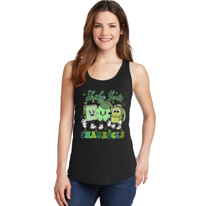 Shake Your Shamrocks St Patricks Day Teacher Ladies Essential Tank