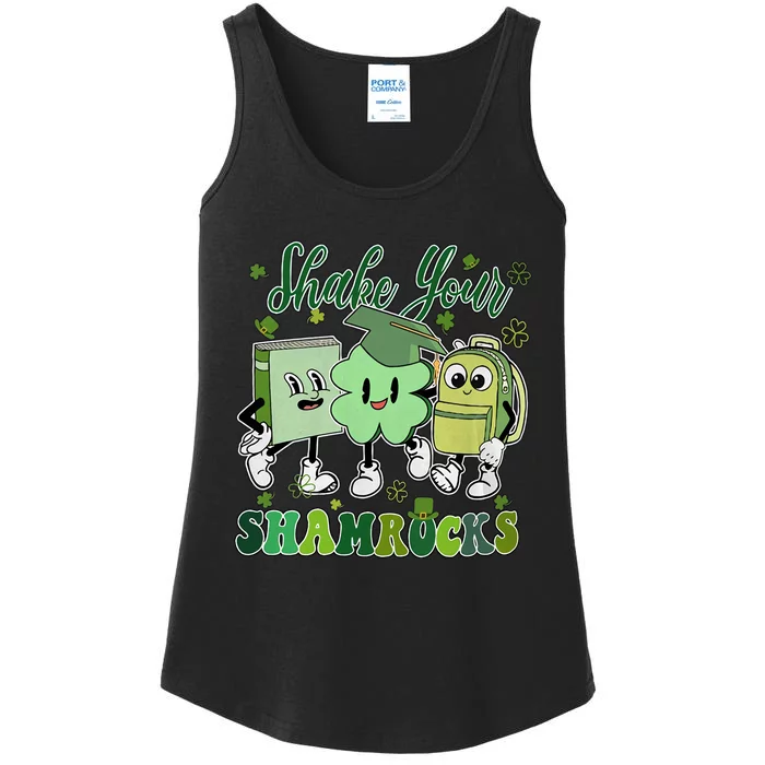 Shake Your Shamrocks St Patricks Day Teacher Ladies Essential Tank