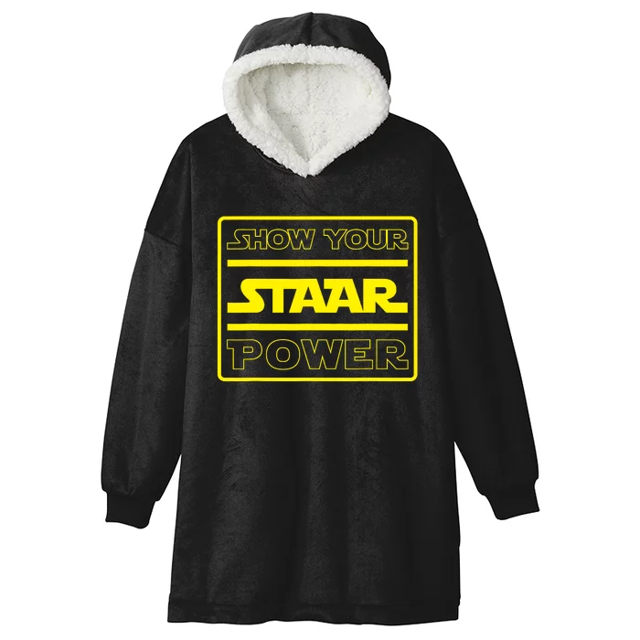 Show Your Staar Power Testing Day Hooded Wearable Blanket