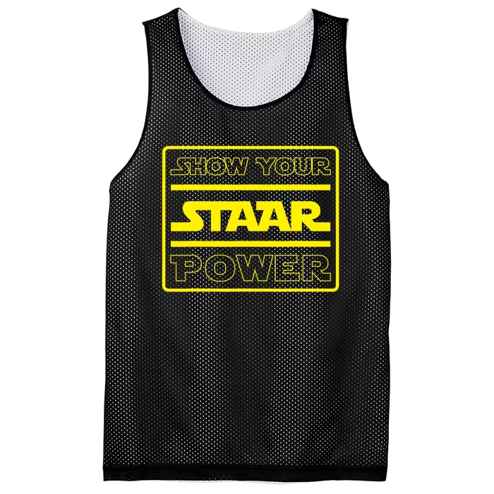 Show Your Staar Power Testing Day Mesh Reversible Basketball Jersey Tank