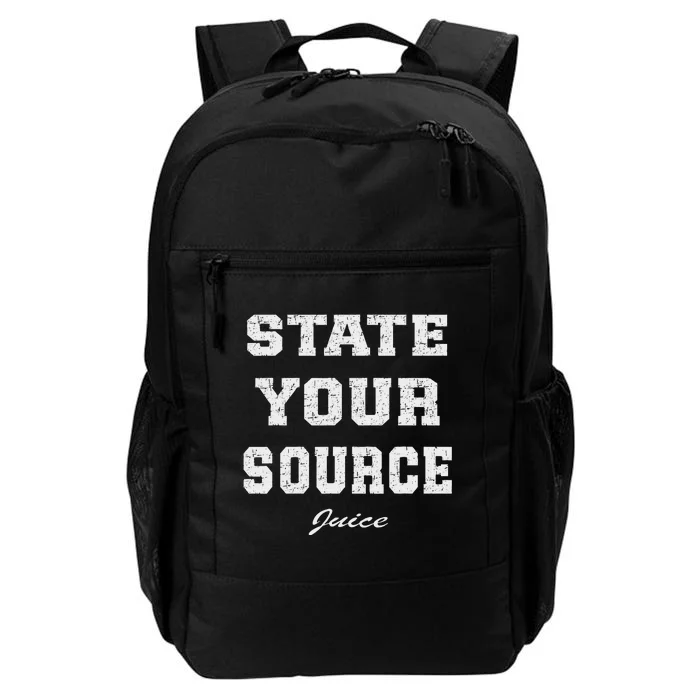 State Your Source Juice Retro Design Daily Commute Backpack