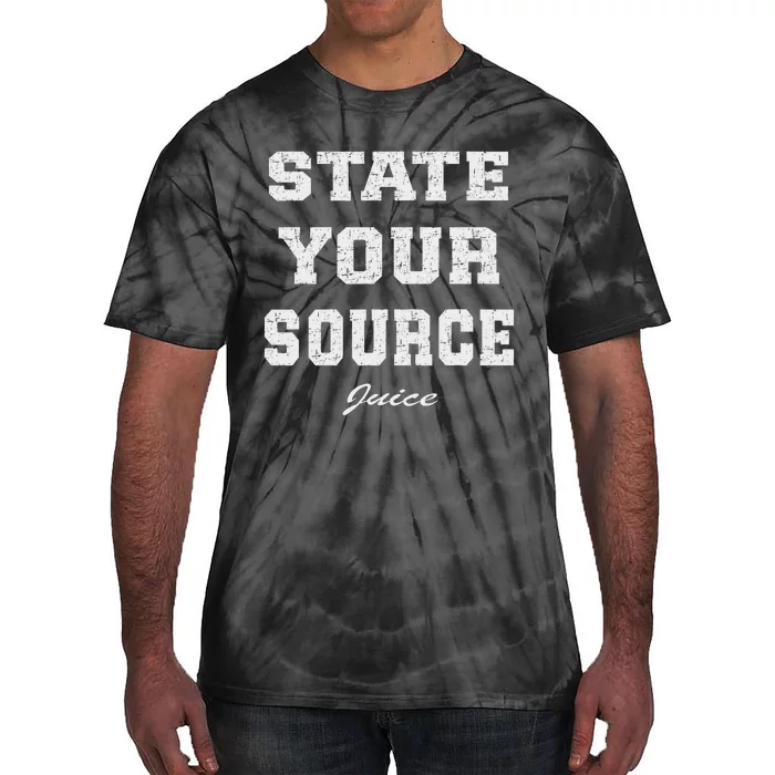 State Your Source Juice Retro Design Tie-Dye T-Shirt