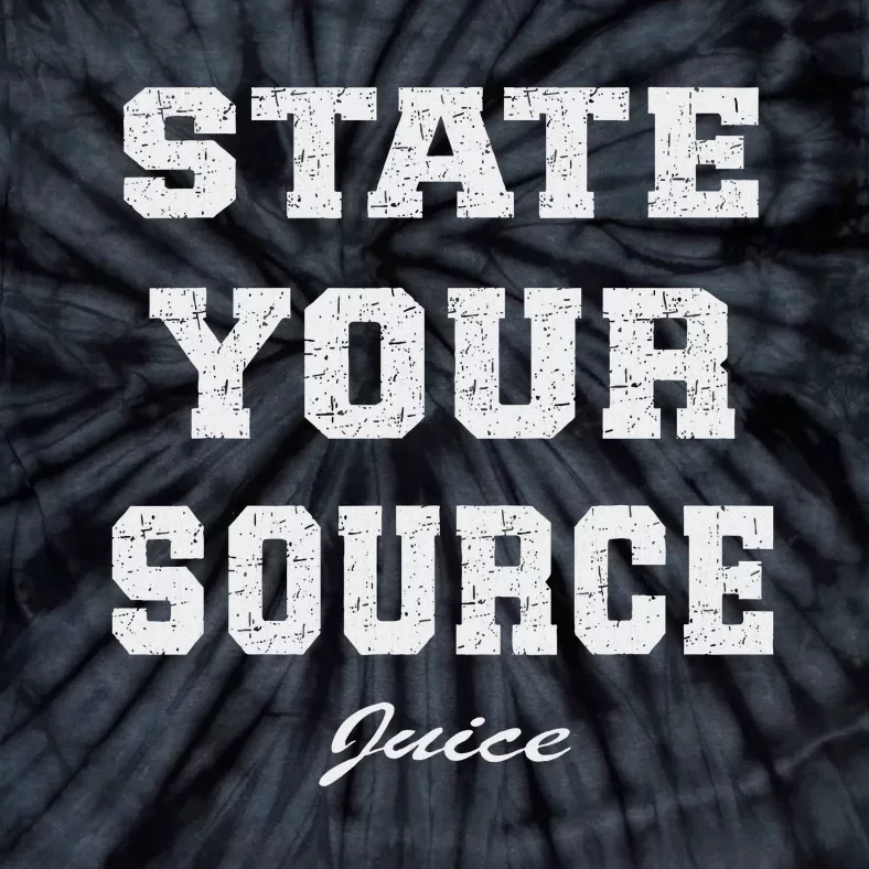 State Your Source Juice Retro Design Tie-Dye T-Shirt