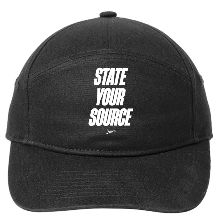 State Your Source 7-Panel Snapback Hat